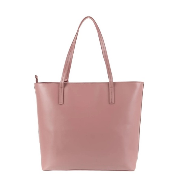 12:00 Bag - Kate Spade Seton Drive Karla Pink Leather Handbag w/ Glitter Bow - Picture 2 of 7